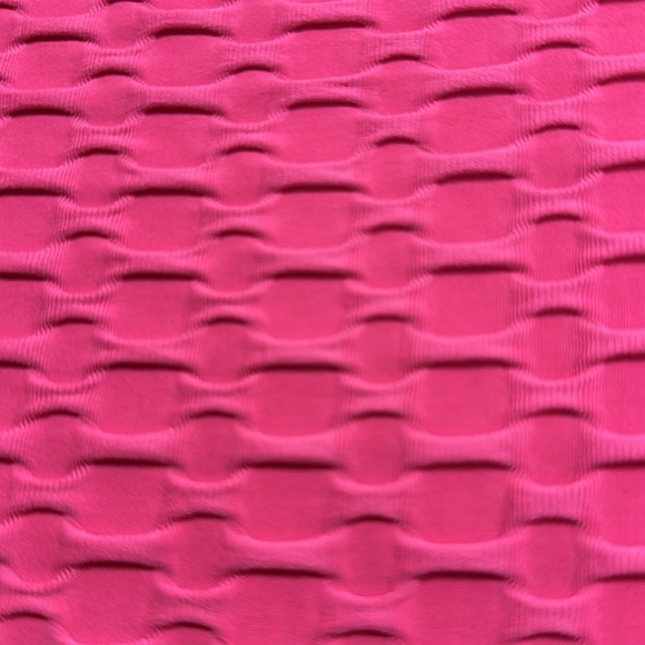 New Mix Honeycomb Cellulite Hiding Yoga Athletic Legging Hot Pink Size M Used - Picture 8 of 9